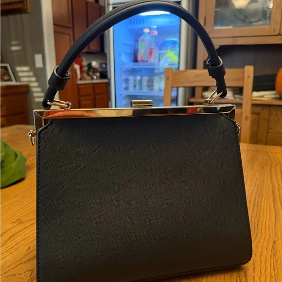 Dune London Black and Animal Print Satchel - Picture 3 of 5